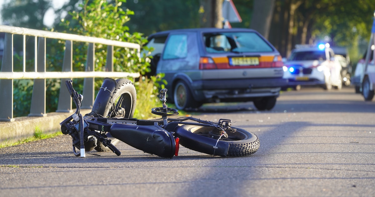 Fatbiker gewond na aanrijding met auto bij Olst