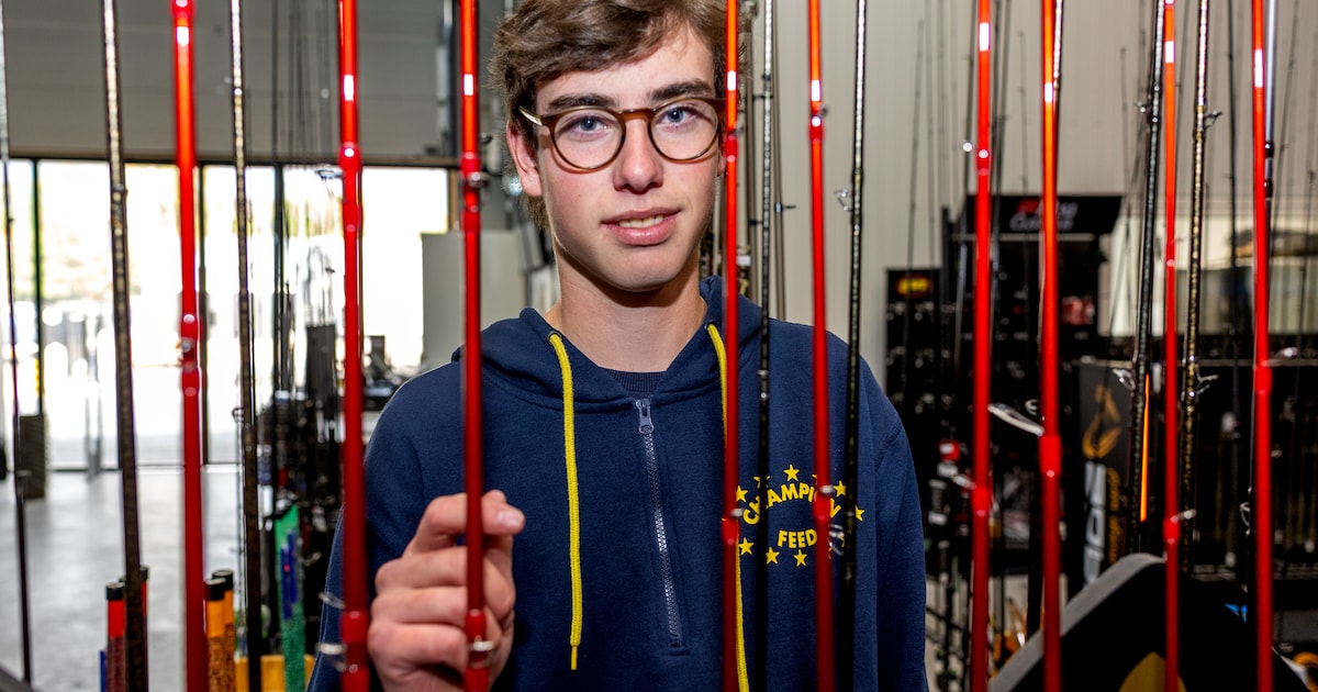 Geert (19) wint grote sportviswedstrijd in Frankrijk, nu droomt hij van het WK