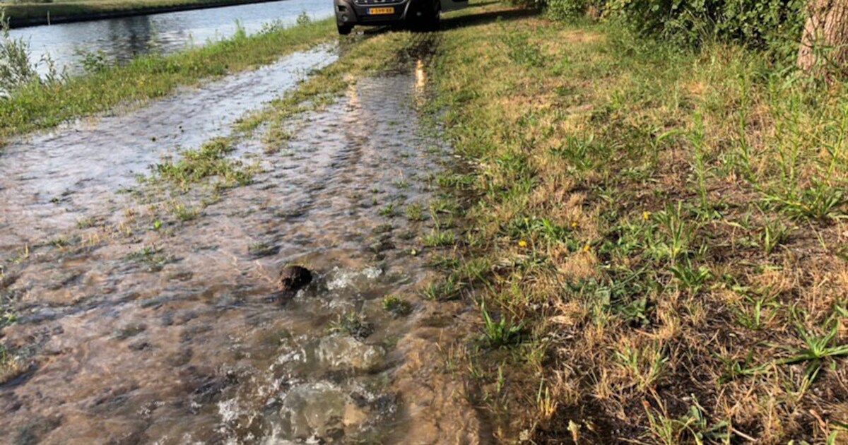 Waterleidingbreuk bij Brucht treft 2 huishoudens