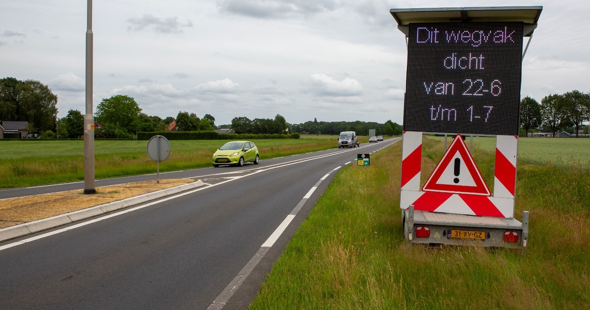 N332 bij Heeten negen dagen afgesloten voor onderhoud