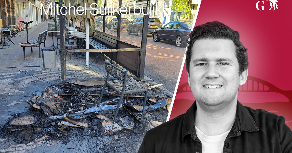 ‘Terras van bekende horecazaak in brand door dakloze, dat gaat toch veel te ver’