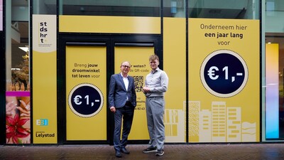 Nog voordat Lelystad leegstaand winkelpand voor 1 euro wil verhuren, betaalt ondernemer volle pond