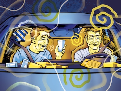 Dronkenlap in Almelo maakt het wel heel bont: hij mag gaan van agent Bas, drie uur later heeft hij d