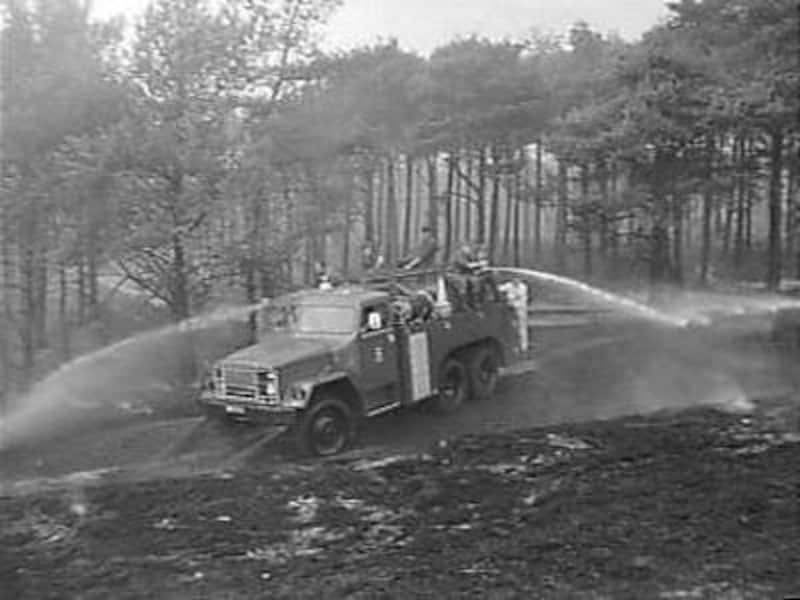 Images of the fire on the Veluwe in 1970