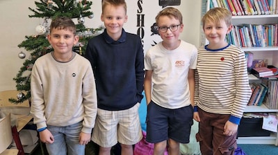 Vier basisscholieren lopen een week in korte broek voor KiKa