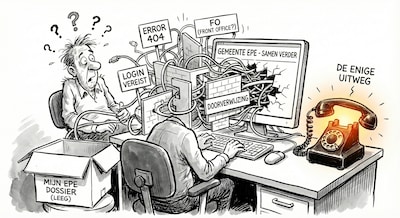 Epe heeft grote digitale ambities (maar stuurt haar inwoners juist van het kastje naar de muur)