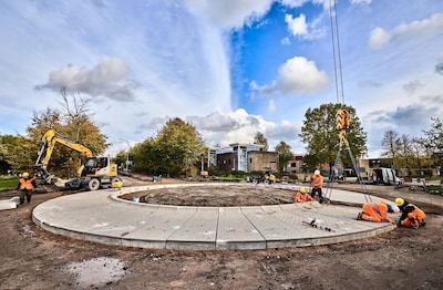 Rotonde uit Hardenberg krijgt tweede leven in Almere