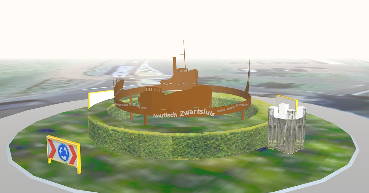 Rotondes met ‘nautische smoel’ geven Zwartsluis straks herkenbare entree: ‘Dat zit in ons DNA’