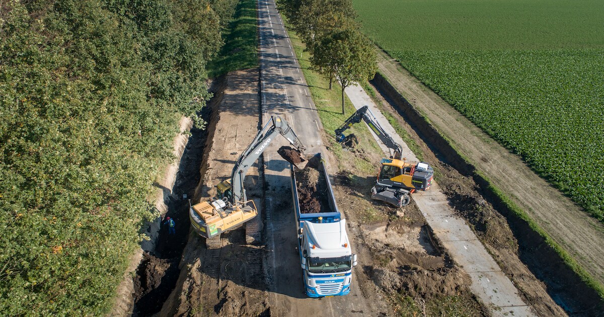 Schokkerringweg bij Nagele langer dicht door dieselvervuiling