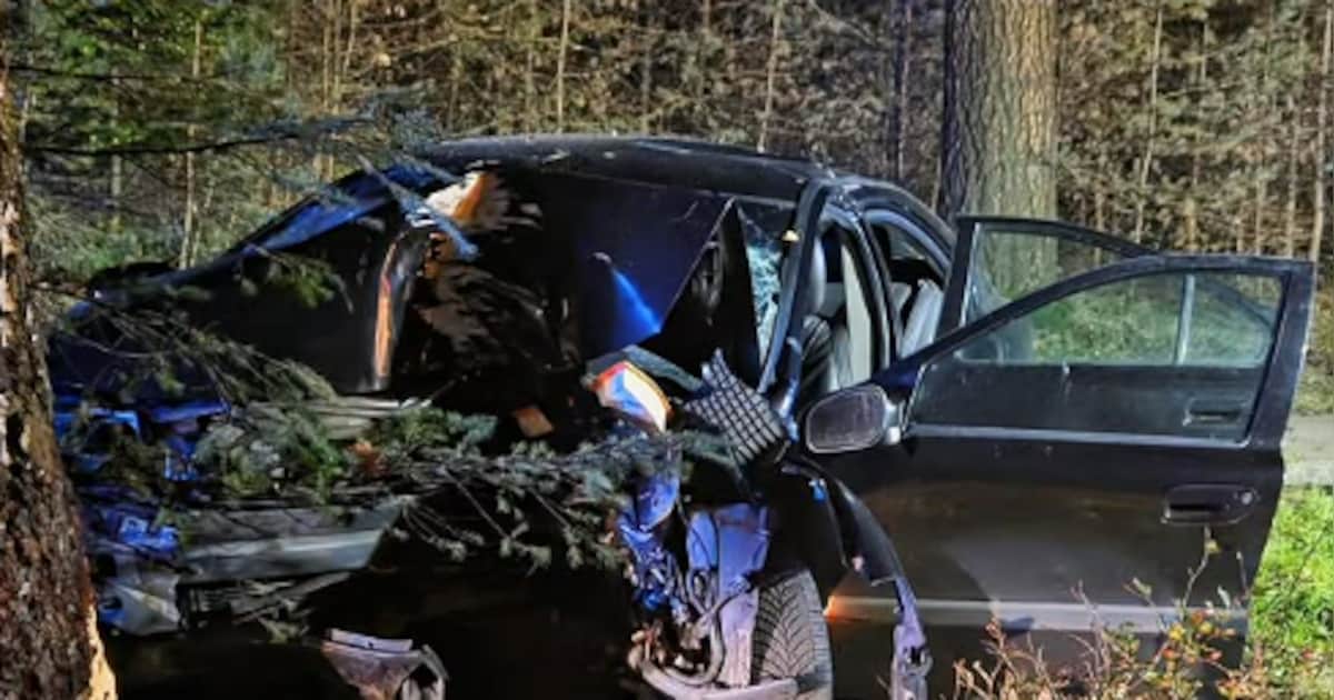Drie gewonden bij zware crash in bossen bij Heerde