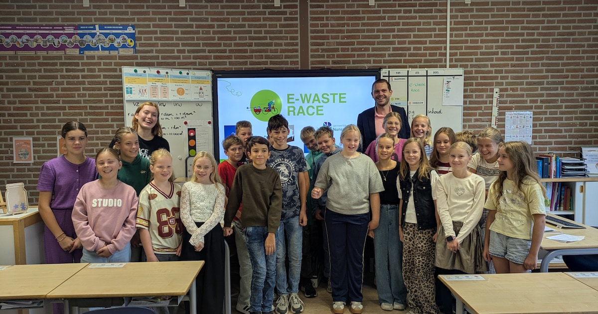 Noord-Veluwse scholieren strijden om een schoolreisje door elektronisch afval in te zamelen