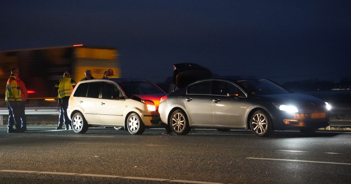 Botsing op A28 bij De Lichtmis richting Groningen, weg weer vrij