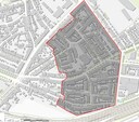 Het beoogde gebied in Voorstad-Oost