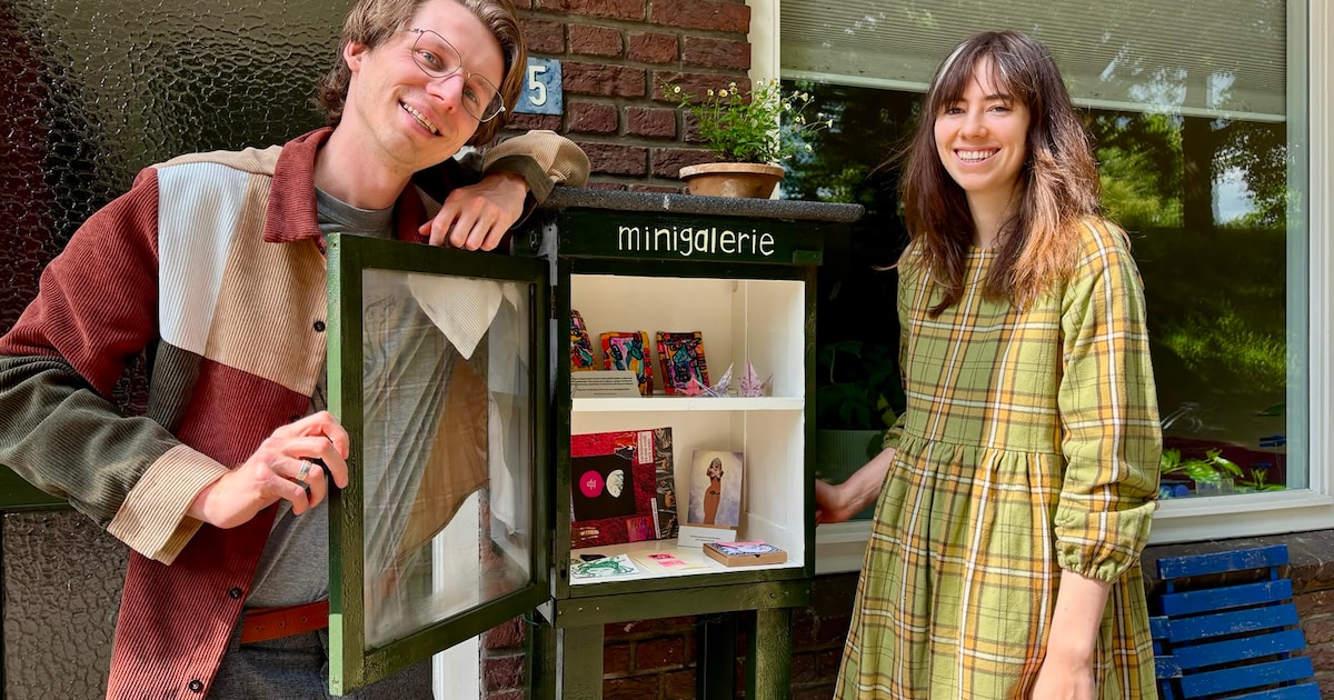 Amersfoorters Jip en Roos hebben de eerste minigalerie van Amersfoort: ‘Iedereen kan mooie dingen ma