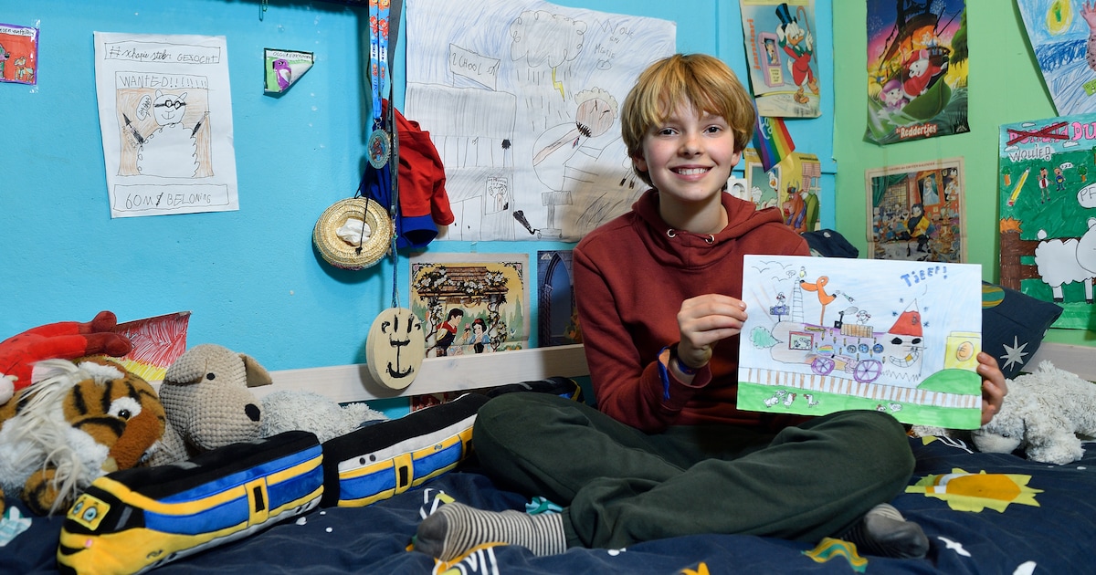 Mieke (11) uit Amersfoort is finalist van de NS-tekenwedstrijd ‘Het lijkt me heel tof als ik mag win