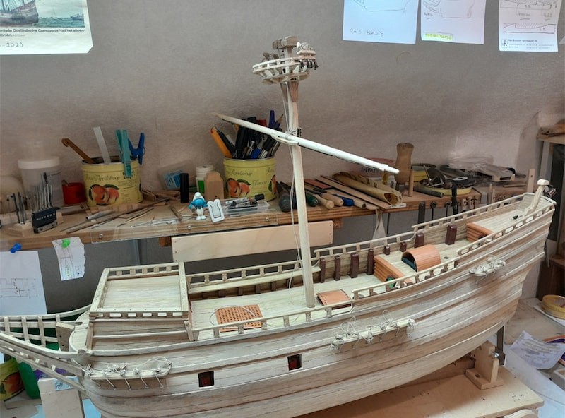 Ik ben een modelschip aan het bouwen en kom nog scheepstouw te kort ...