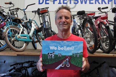 Ton is fietsenmaker én kinderboekenschrijver: ‘Dat zat ook niet in de familie’