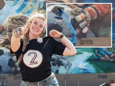 FIFA belt ineens naar Doesburg: Rosalie (26) maakt in Dallas een bizarre WK-muurschildering, maar he