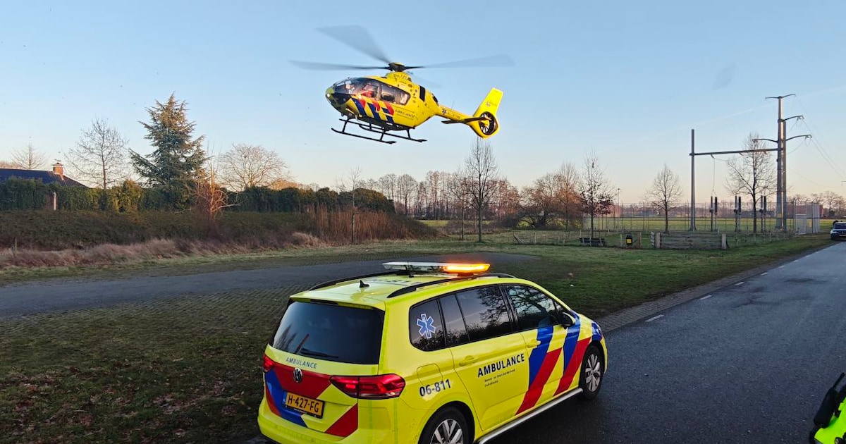Ernstige valpartij in Winterswijk: traumahelikopter geland voor zwaargewonde