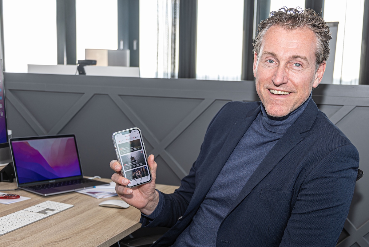 Robert Kosse is directeur en eigenaar van Move4Mobile in Zwolle, de app-ontwikkelaar die door een fusie plots marktleider in Nederland wordt.