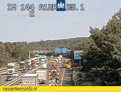 Files op de A12 bij Arnhem door twee pechgevallen: één rijstrook dicht