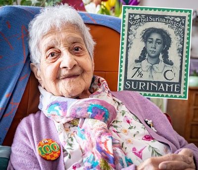 ‘Surinaams’ postzegelmeisje Joosje uit Zwolle 100 jaar: ‘Maar ben er nooit geweest’