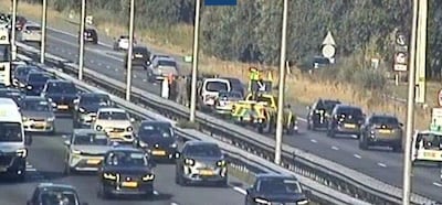 Ongeval met meerdere voertuigen op A1 bij Barneveld: file richting Amersfoort opgelost