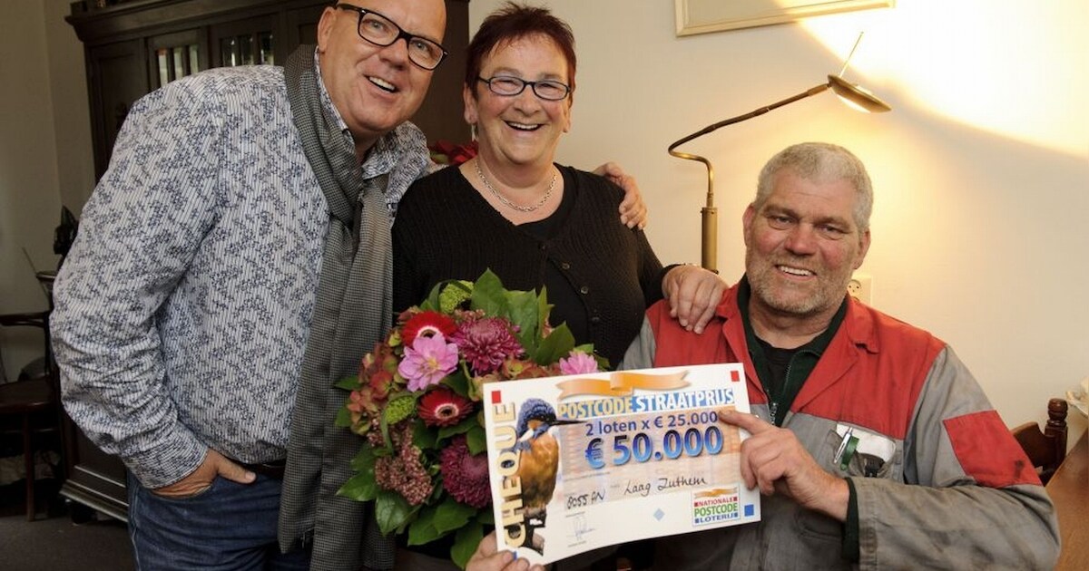Inwoners Laag Zuthem winnen 300.000 euro met Postcode Loterij