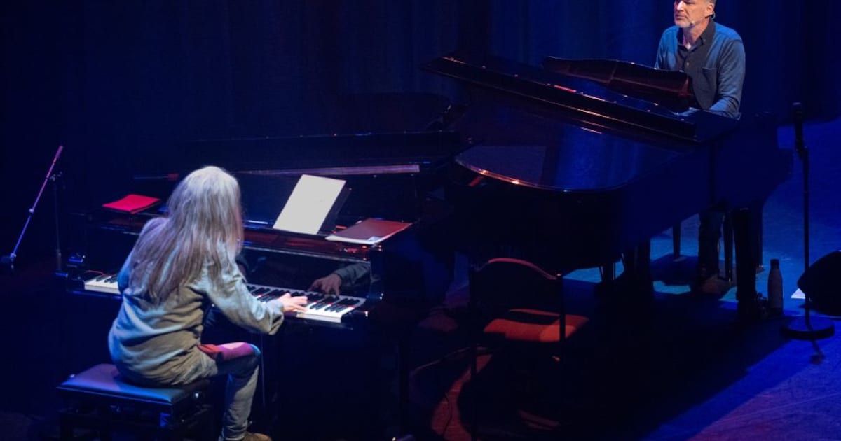 'Schaatstheater' in Steenwijk met Herbert Dijkstra en Jan Vayne