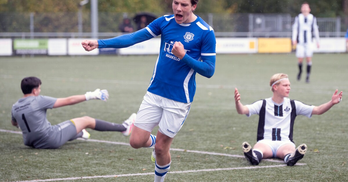 Eerste winst Warnsveldse Boys, Vegelin maakt er vijf in spektakelstuk, opluchting bij Blauw Wit’66