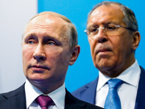 Putin en buitenlandminister Sergey Lavrov