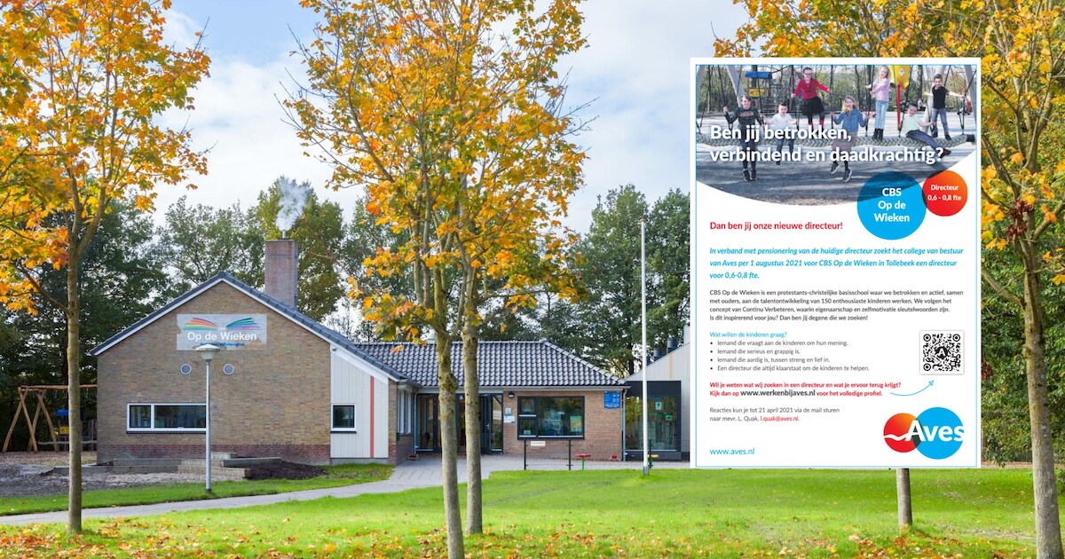 Kinderen van basisschool in Tollebeek helpen bij zoektocht nieuwe directeur: ‘Moet serieus én grappi