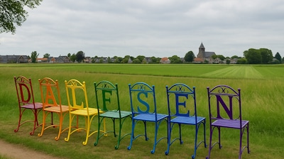 Willem vindt bij wandelen nergens een rustplaats, daarom verzint hij een kleurrijk plan voor Dalfsen