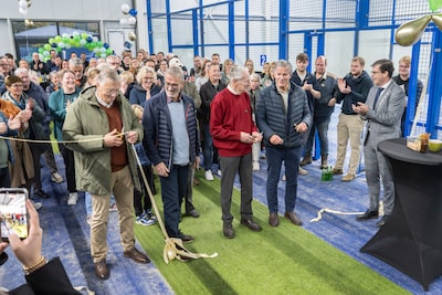 Padellen kan bij storm, hagel, regen en sneeuw in Neede