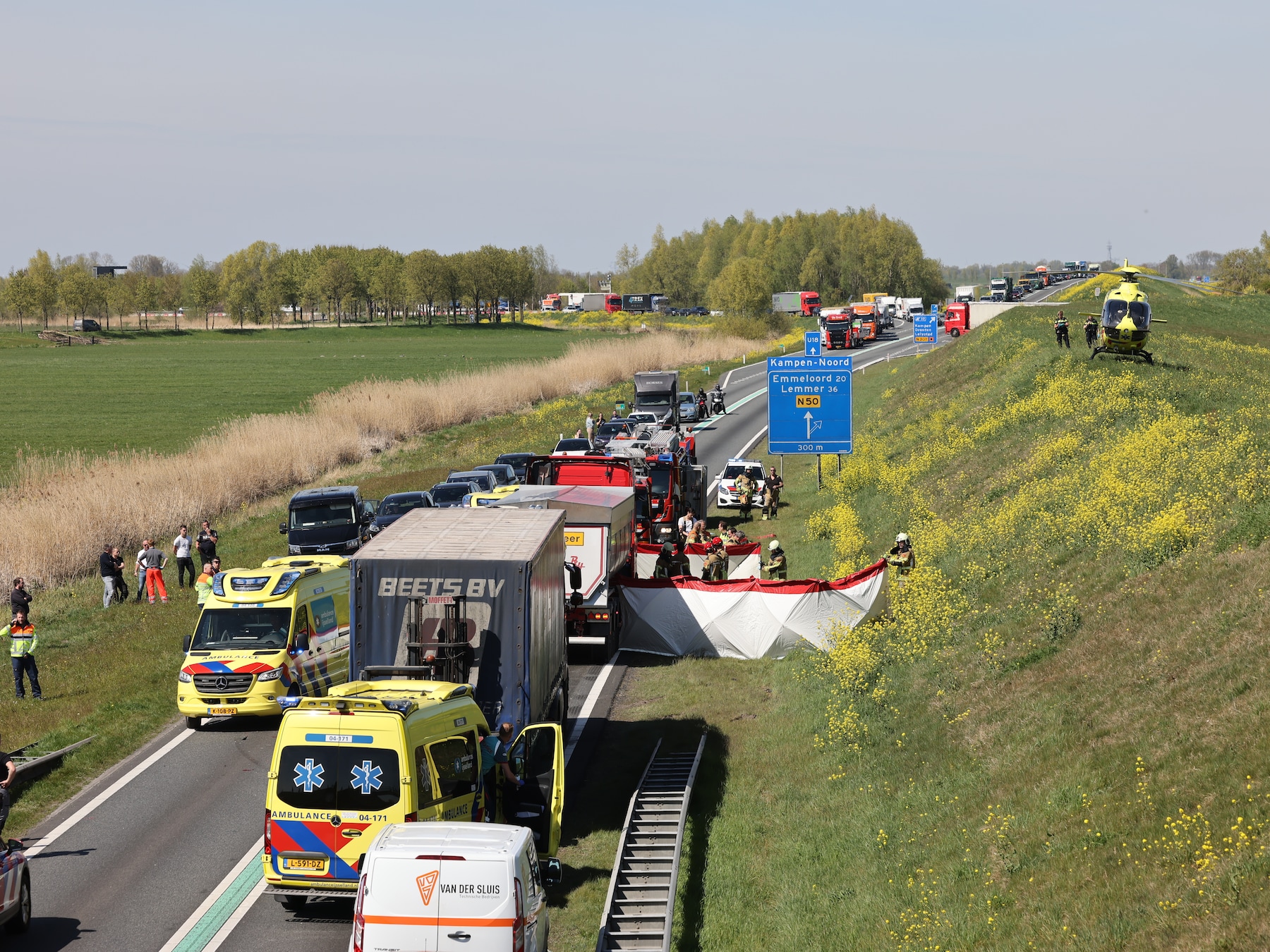 Rijk grijpt (eindelijk) in op dodenweg N50 bij Kampen: dit gaat er op korte termijn gebeuren