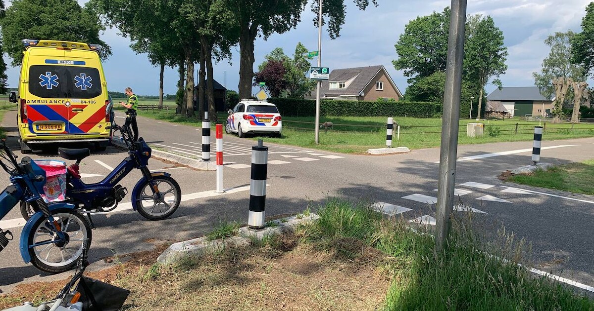 Vrouw gewond bij bromfietsuitje in Stegeren