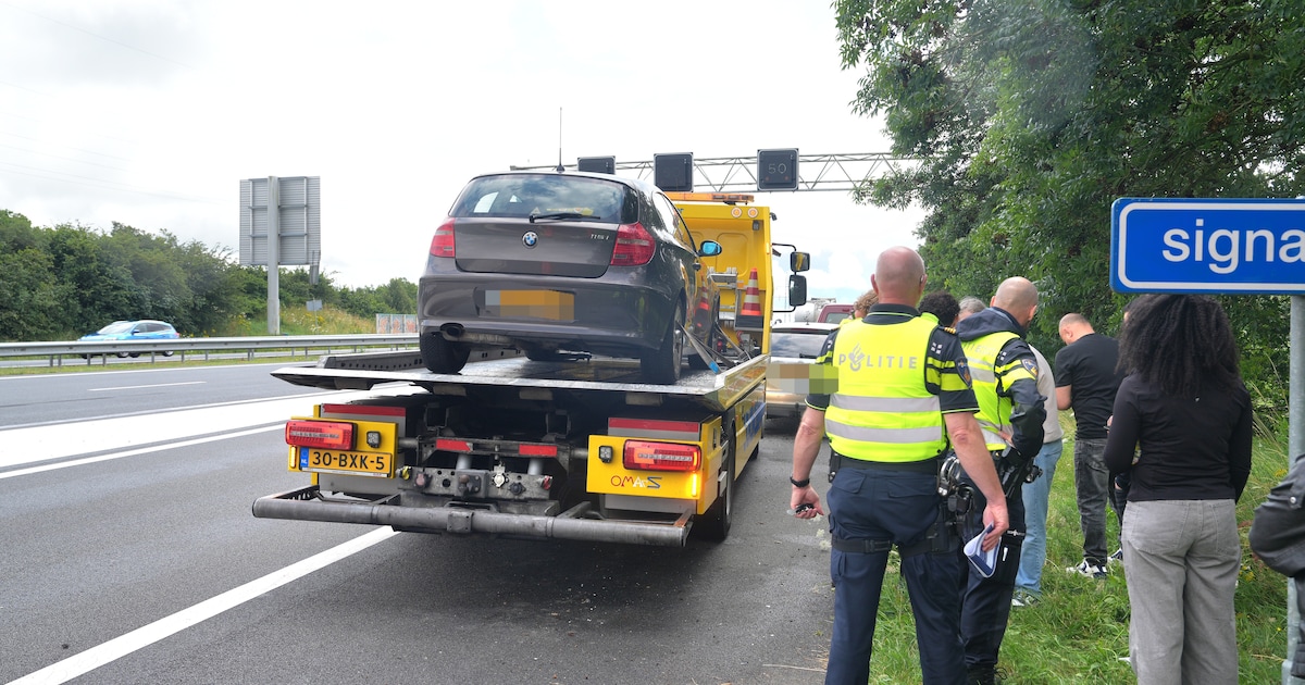 Twee ongevallen kort na elkaar op A32 bij Meppel door filevorming