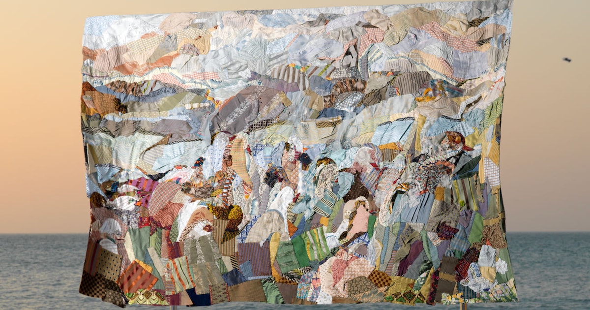 Franse textielkunstenaar toont patchworkkleden in Zutphense Walburgiskerk