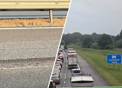 Spoedreparatie op A28: twee rijstroken ten noorden van Zwolle minstens 24 uur dicht