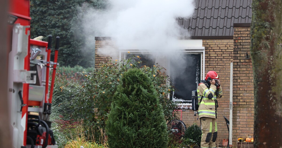 Woning in Creil onbewoonbaar na forse brand