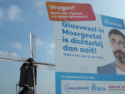 KPN is niet het enige telecombedrijf dat glasvezel probeert uit te rollen.