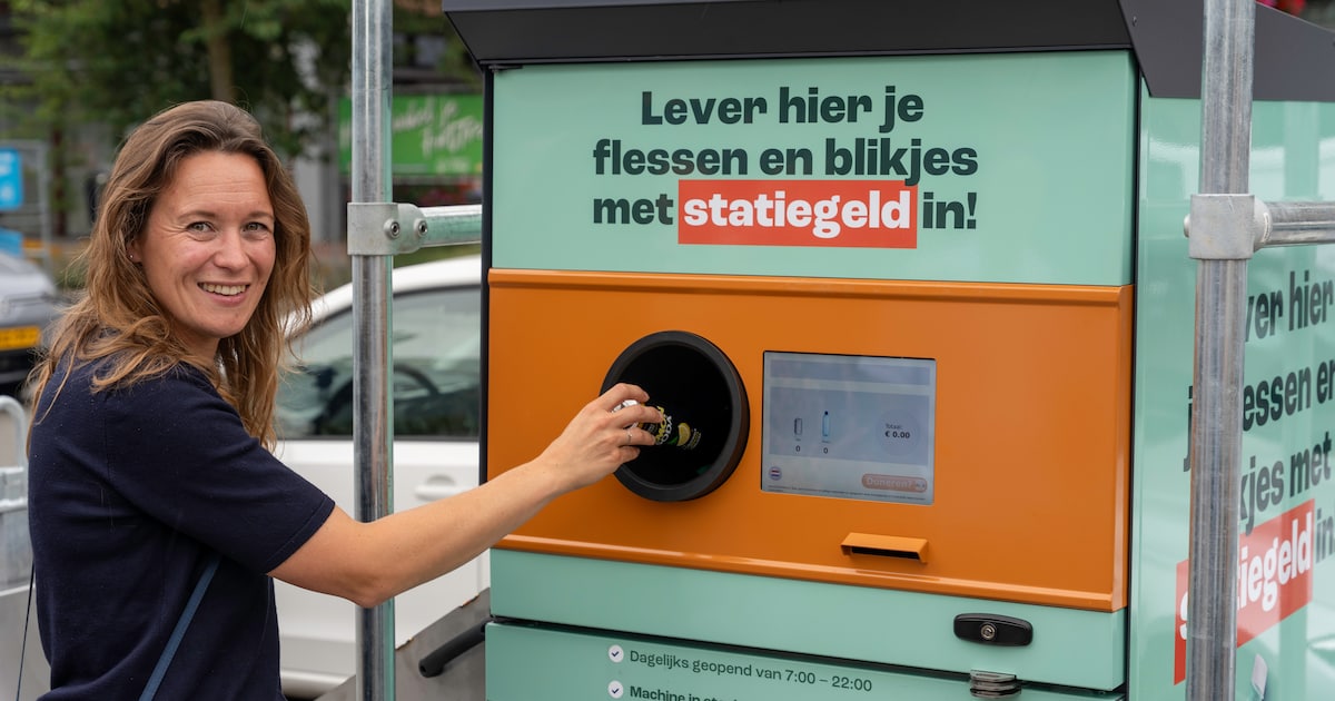 Met deze statiegeldautomaat heeft Apeldoorn wereldwijde primeur
