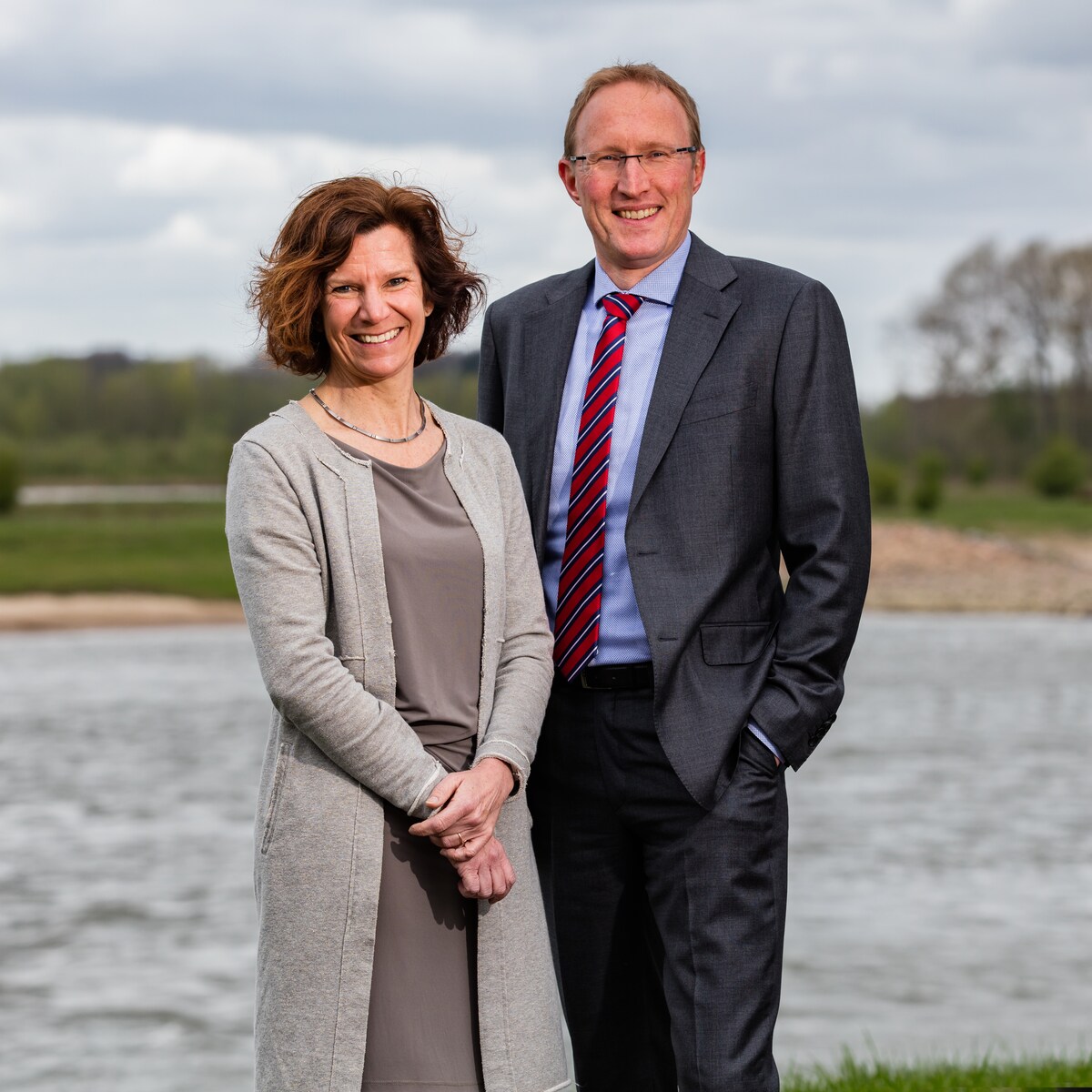 Algemeen directeur Karin Sluis en Stephan van der Biezen vormen de directie van Witteveen+Bos.