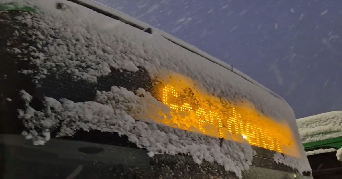 Dinsdagavond en woensdagochtend geen bussen in het noorden vanwege ijzel