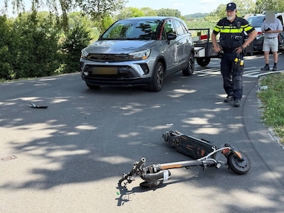 Stepper gewond bij ongeluk met auto in Beek