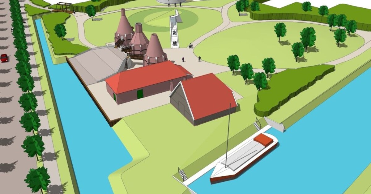 Gashouder over jaar verplaatst en in gebruik