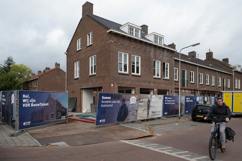 De bouwlocatie aan de Dapperstraat in Deventer.