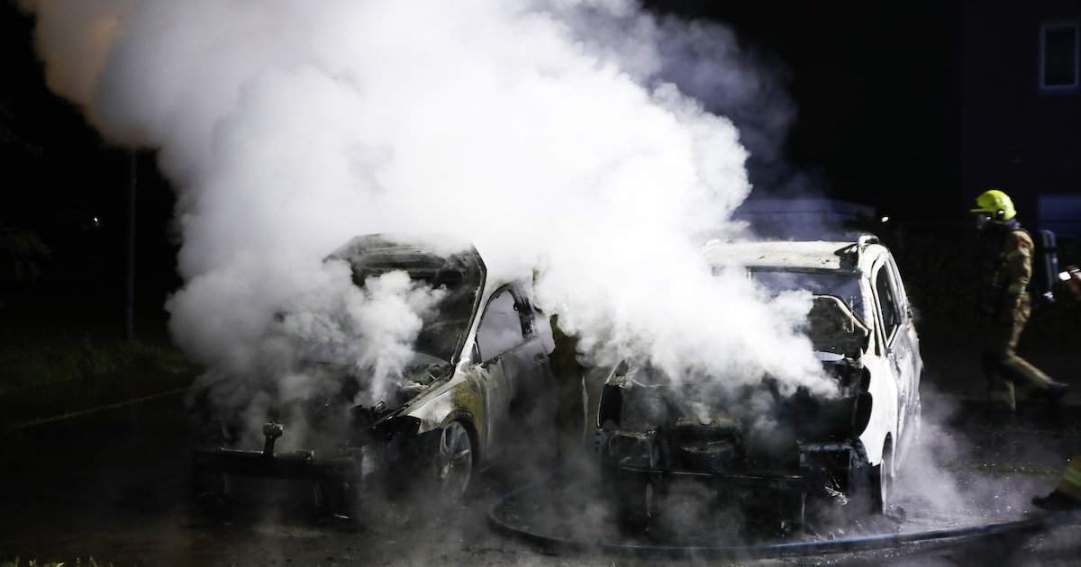 Twee auto's in vlammen op in Apeldoorn