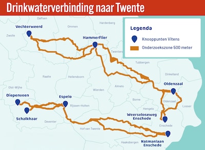 Megaproject Vitens trekt dwars door Overijssel: meer dan duizend grondeigenaren krijgen brief