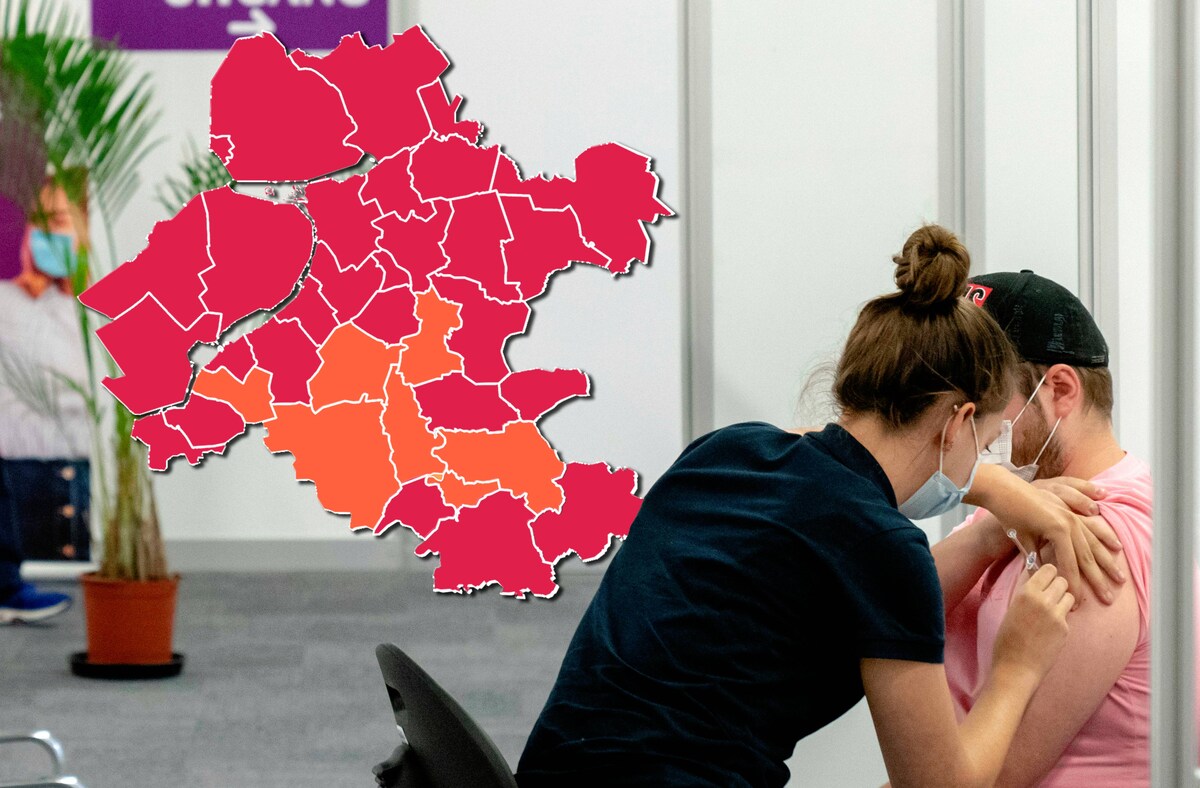 De coronakaart van maandag 15 november 2021